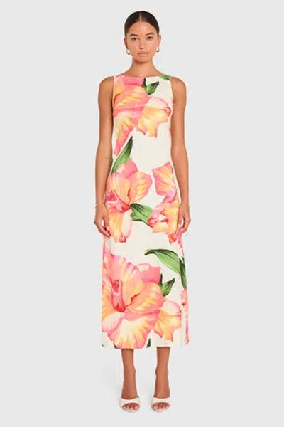 Amanda Uprichard Margo Midi Dress In Multi