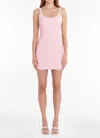Amanda Uprichard Margot Faux-leather Sleeveless Mini Dress In Antique Rose In Pink