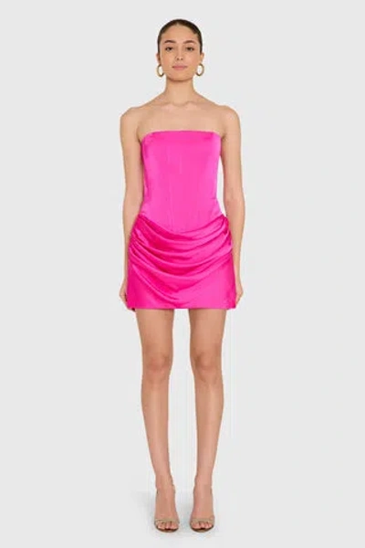 Amanda Uprichard Mariah Dress In Pink