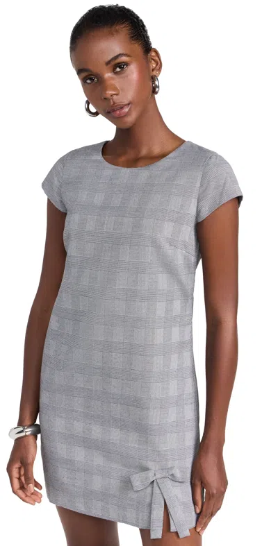 Amanda Uprichard Mariama Dress Business Plaid In Grey