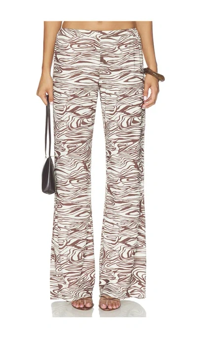 Amanda Uprichard Mariko Pants In Aurora Print