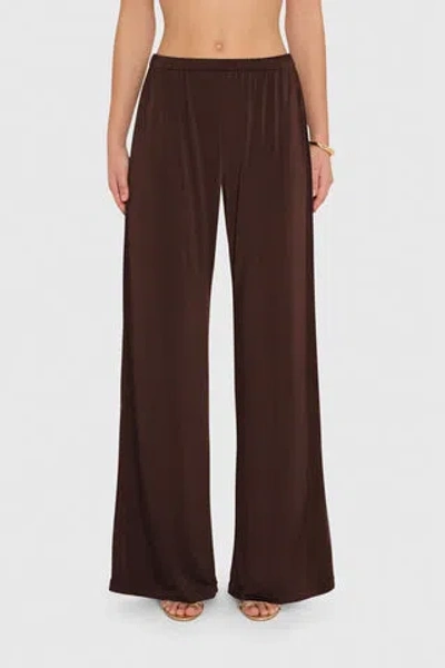 Amanda Uprichard Mariko Pants In Brown