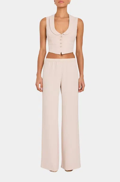 Amanda Uprichard Mariko Pants In Bone In Neutral