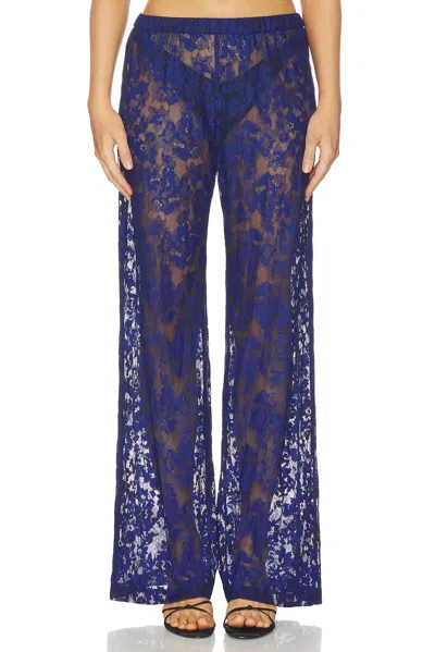 Amanda Uprichard Mariko Pants In Navy In Blue