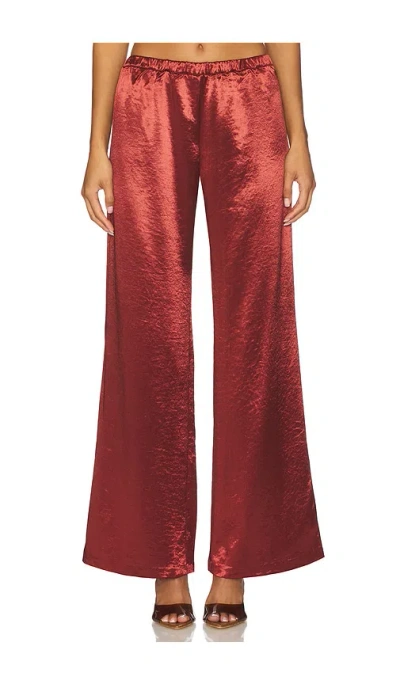 Amanda Uprichard Mariko Pants In Brown