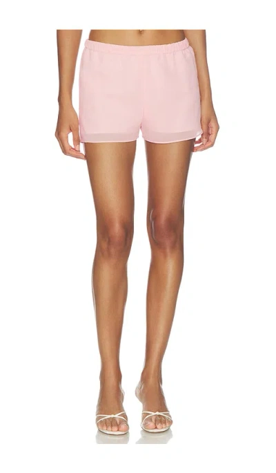 Amanda Uprichard Mariko Short In Pink