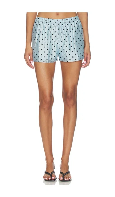 Amanda Uprichard Mariko Shorts In Blue