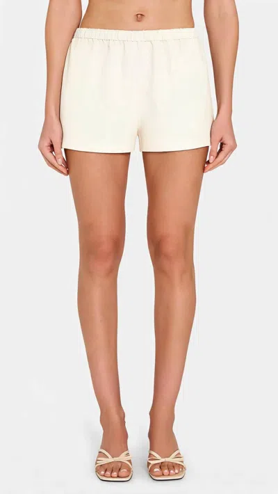Amanda Uprichard Mariko Shorts In Ivory In Neutral