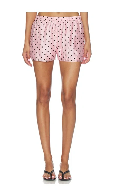 Amanda Uprichard Mariko Shorts In Pink
