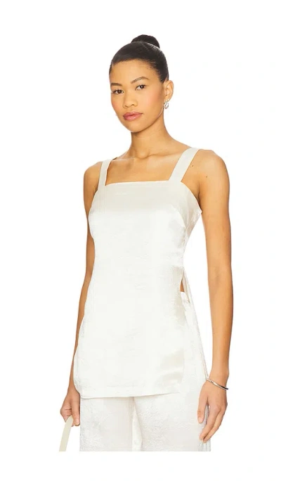 Amanda Uprichard Mariko Top In White