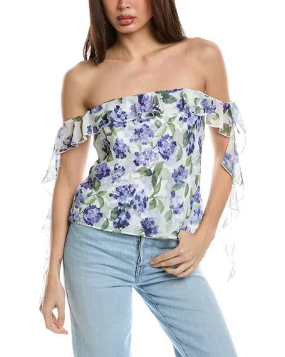 Amanda Uprichard Marmont Top In Margate Floral In Multi