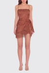 Amanda Uprichard Marrakesh Romper In Rust