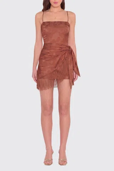 Amanda Uprichard Marrakesh Romper In Rust