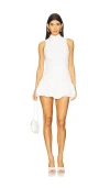 Amanda Uprichard Marshall Bubble Skort Romper In White
