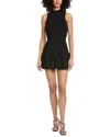 Amanda Uprichard Marshall Bubble Skort Romper In Black