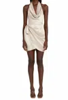 Amanda Uprichard Martine Silk Dress In Chalk