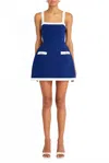 Amanda Uprichard Martini Skort Romper In Navy/ivory In Multi