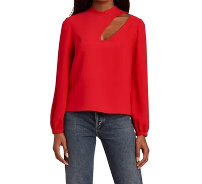 Amanda Uprichard Maryanne Top In Red