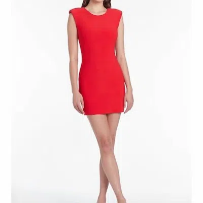 Amanda Uprichard Massima Dress In Poppy In Red