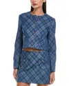 Amanda Uprichard Maven Jacket In Blue
