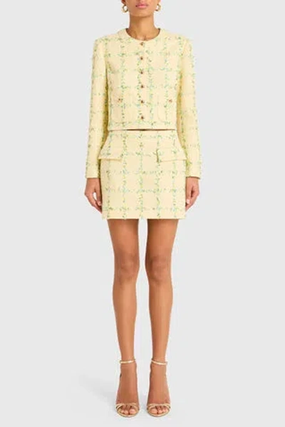 Amanda Uprichard Maven Jacket In Yellow