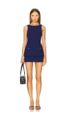 Amanda Uprichard Maven Skort Romper In Navy