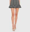 Amanda Uprichard Mellie Skort Romper In Black/white In Multi