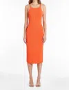 Amanda Uprichard Melody Knit Dress In Mandarin In Multi
