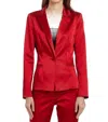 Amanda Uprichard Mercer Blazer In Ruby In Red