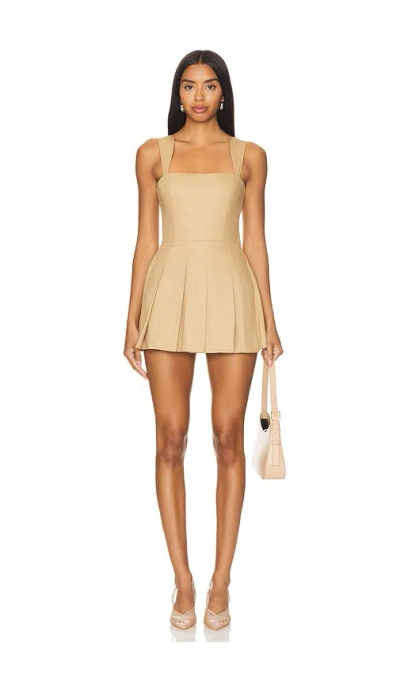 Amanda Uprichard Mercy Romper In 卡其