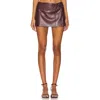 Amanda Uprichard Mila Skort In Russet In Brown