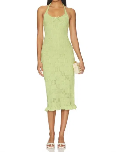 Amanda Uprichard Milena Dress In Pistachio In Green