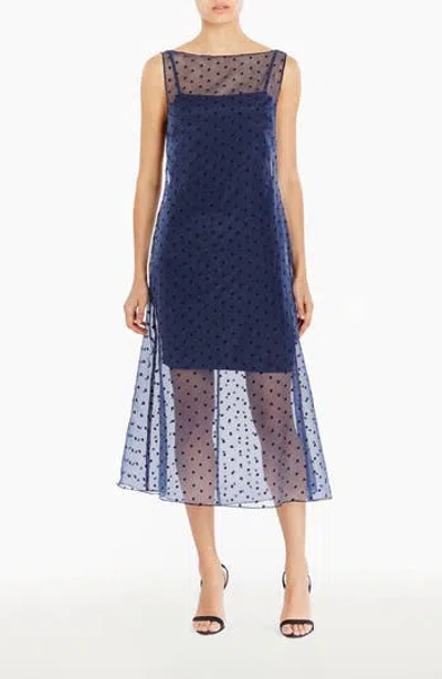 AMANDA UPRICHARD AMANDA UPRICHARD MINATA DOT PRINT LAYERED COCKTAIL MIDI DRESS