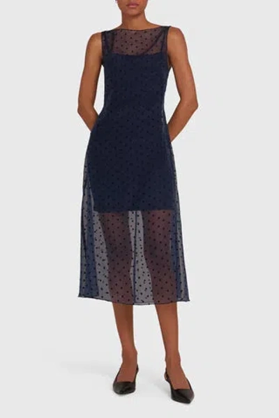 Amanda Uprichard Minata Dress In Navy
