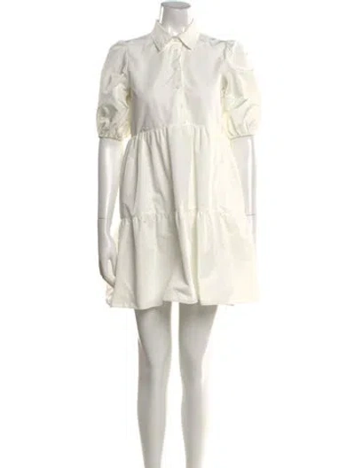 Pre-owned Amanda Uprichard Mini Dress In White
