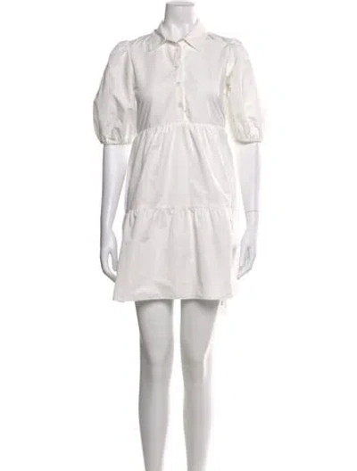 Pre-owned Amanda Uprichard Mini Dress In White