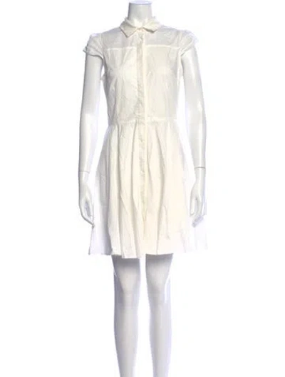 Pre-owned Amanda Uprichard Mini Dress In White