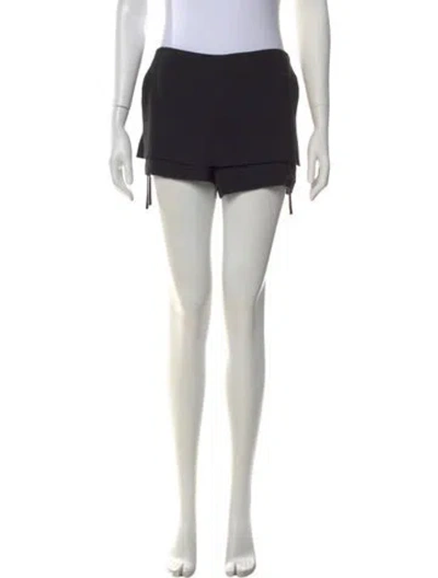 Pre-owned Amanda Uprichard Mini Shorts In Black
