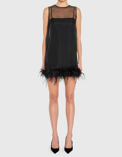 Amanda Uprichard Minnie Dress In Black In Multi
