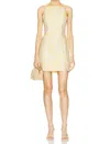 Amanda Uprichard Molly Dress Electric Yellow In Yellow