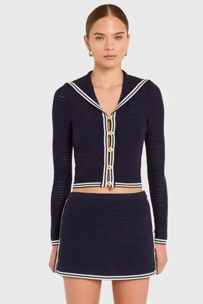 Amanda Uprichard Monique Cardigan In Blue