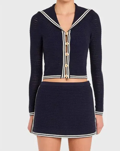 Amanda Uprichard Monique Cardigan In Blue
