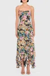 Amanda Uprichard Monterey Maxi Dress In Lisboa Print In Multi