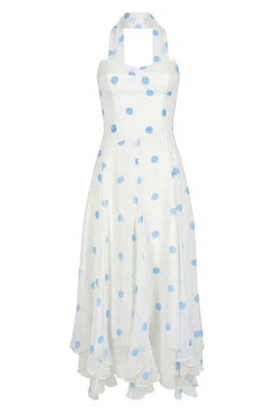 Amanda Uprichard Monterey Dress With Scarf In White