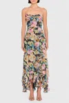 Amanda Uprichard Monterey Maxi Dress In Lisboa Print In Multi