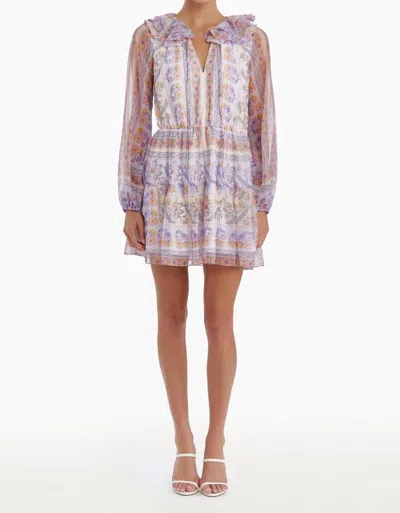Amanda Uprichard Moxie Mini Dress In Lilac In Purple
