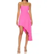 Amanda Uprichard Muse Midi Dress In Pink