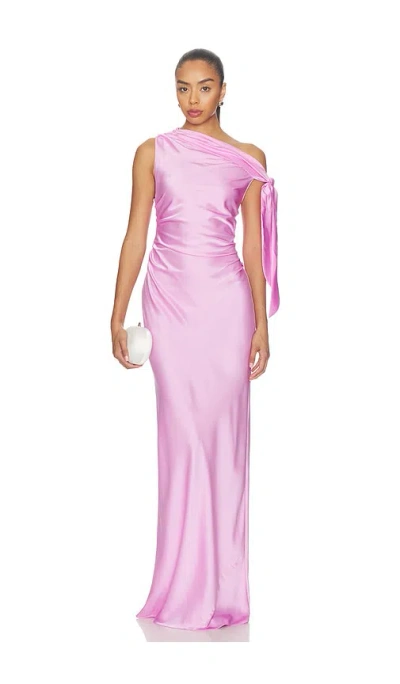 Amanda Uprichard Naomi Gown In Pink