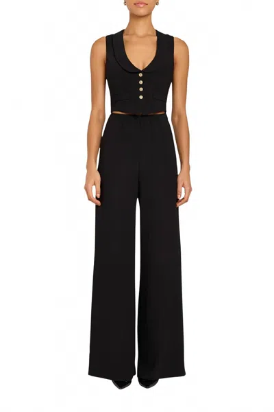 Amanda Uprichard Nathan Jumpsuit In Black