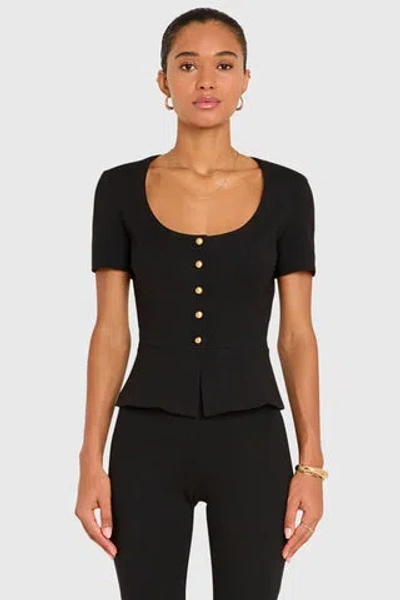 Amanda Uprichard Nico Top In Black